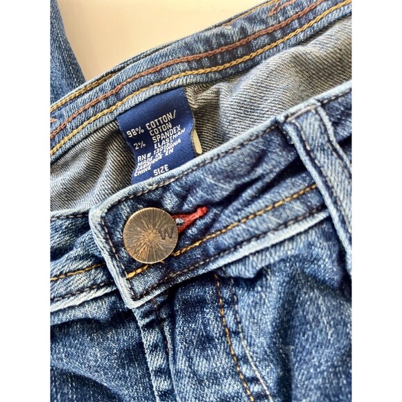 WORN Jeans Mens 38x34 Straight Leg Medium-wash Agedenim - Picture 7 of 10